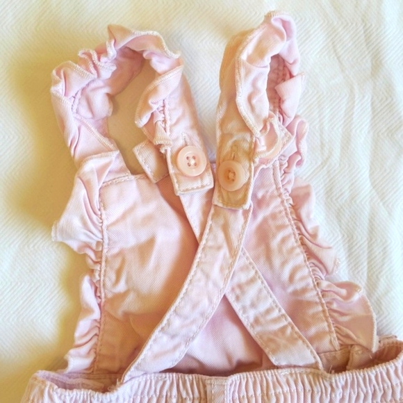 george pastel pink overalls with ruffle detail 3 months baby girl - Picture 6 of 6